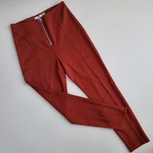 Slim zippered skinny dress pants